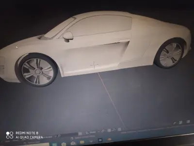 Audi car 3d model blender and obj 3D model