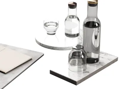 136 dishes decor set 09 MENU Bottle Carafe by Norm P01 3D model