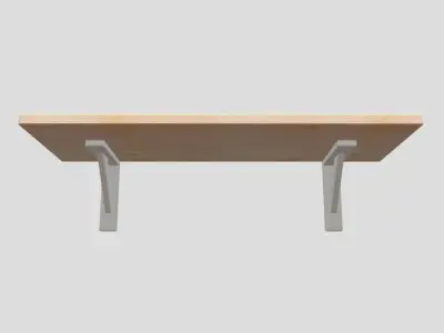 Wall Shelf 6 Low-poly 3D model