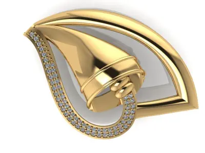 18 LUXURY DIAMOND AND GOLD PENDANT FOR WOMEN 3DM DETAILS 3D print model