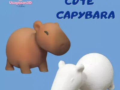 Cute Capybara 3D print model