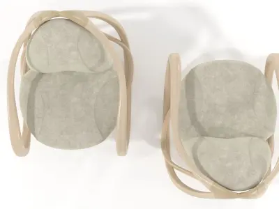 Rocking armchair Move-Lw-LBv 3D model