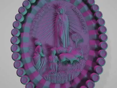 VIRGEN DE FATIMA 3D print model