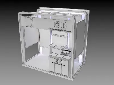 Booth Exhibition Stand a369a 3D model
