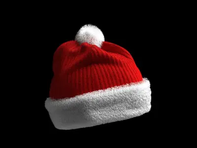 Christmas Beanie hat 3D model