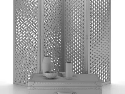 accesorios jarrones maleta  Free 3D model