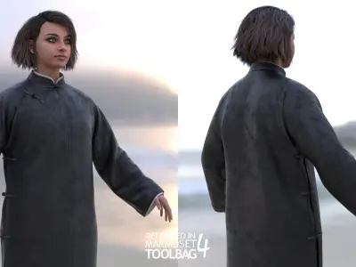 Mens and Womens Martial Suits 3D Model Collection