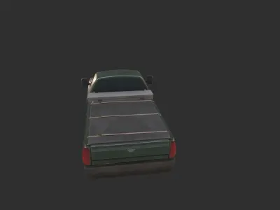Pickup Low-poly 3D model