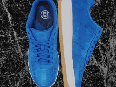 CLOT X NIKE AIR FORCE ONE 3D SHOES Low-poly 3D model