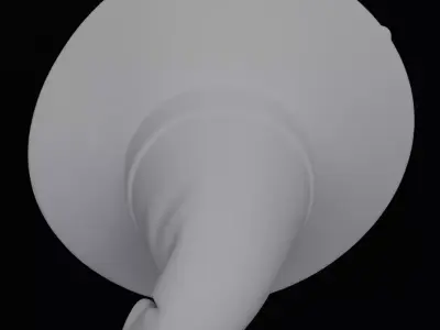 Halloween Cute Witch 3D model for 3D printing 3D print model