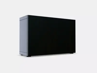 BESTA Shelf unit with door 37 Low-poly 3D model