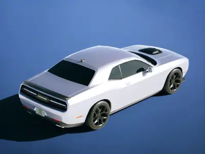 Dodge Challenger 392 HEMI Scat Pack 2015 Low-poly 3D model