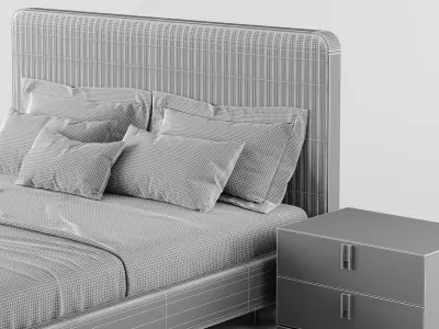 Laskasas ANNY Bed 3D model