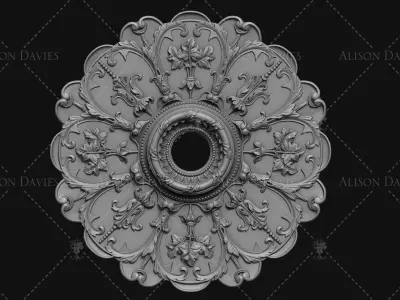 Ceiling Rose 2 3D print model 3D print model