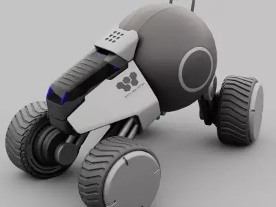 Planet Explorer Mega Truck  rigged 3D model