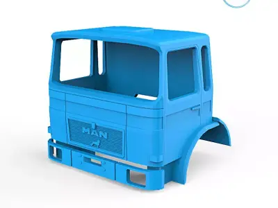 MAN F8 Cabin 3D print model