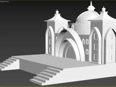Indian Stage 3D model