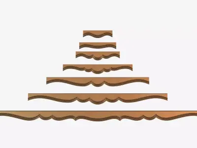 Carved decor ornament for cnc 3D model purchase