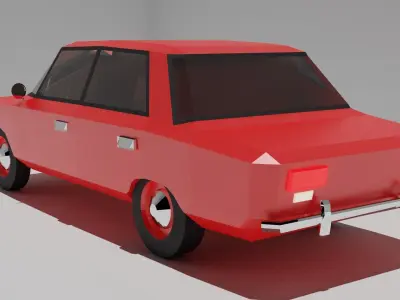 Low Poly VAZ-2101 car Low-poly 3D model