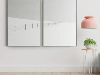 Photo Frame 34 Low-poly 3D model