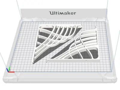 Consoles for shelves in art noveau style 3D print model