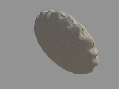 Round Cushion Pillow 3D model