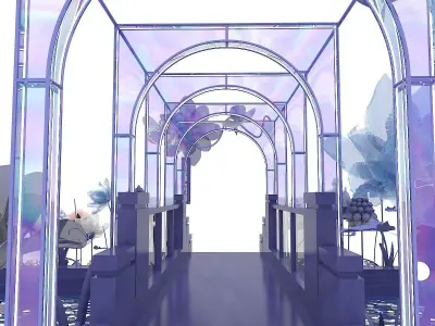 Floristry Fine art display 3D model