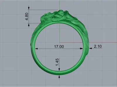 ring gold 3D print model