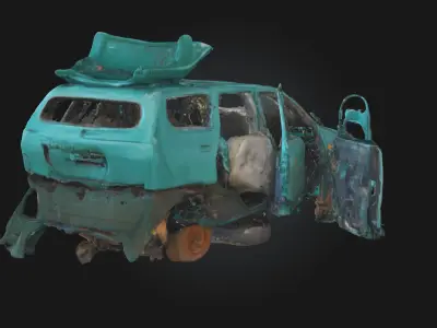 Abandoned Dreamcar  A Forgotten Vision of the Future 3D model