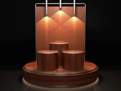 LuxExhibit Product Display Podium Low-poly 3D model