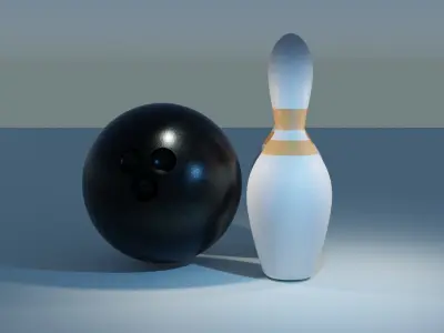 Bowling Pins 3D model