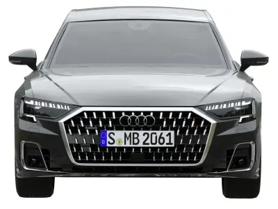 Audi A8 L 2022 3D model