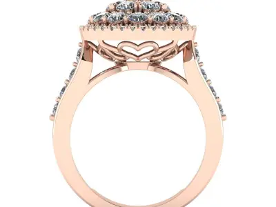 cincin solitaire 3D print model