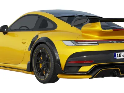 Porsche 911 TECHART GTstreet R 2022 3D model