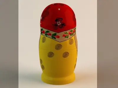 Babushka Doll 3D model