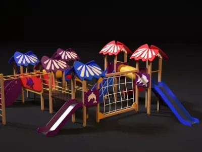 Childrens play complex 3D model