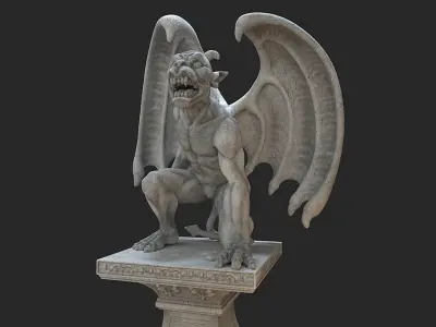 Gargoyle Statue 3D model