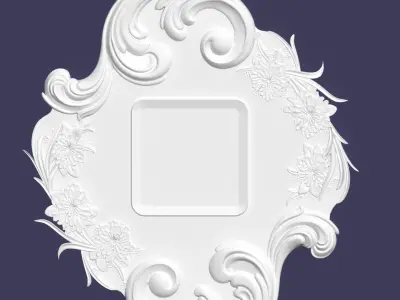 Ornate Engraving Frame 3D print model