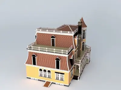 Victorian House Free 3D model