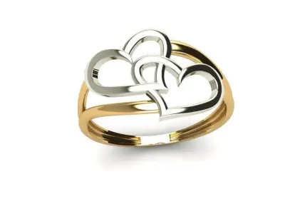 Heart Ring 11 3D print model