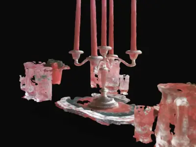 christmas table decoration Free 3D model