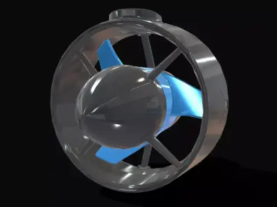 T500-THRUSTER-R1 Low-poly 3D model