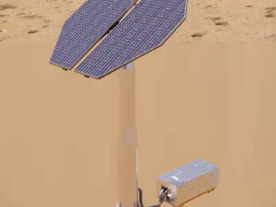 Sci-fi Solar Panel 002 3D model