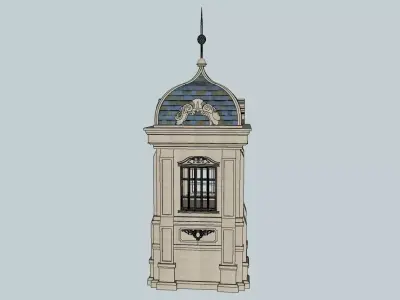 classical tower sketchup 3d model 3D model