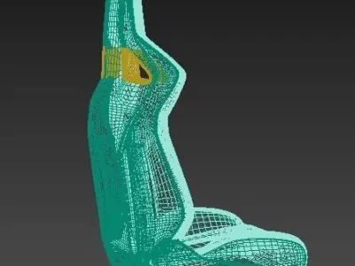 car seat collection 13 models 3D model