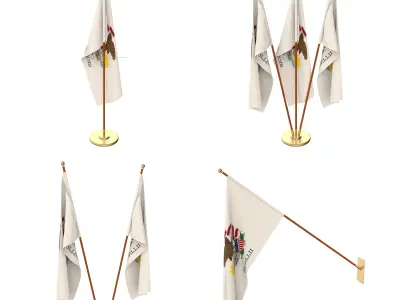 Illions Flag Pack 3D model