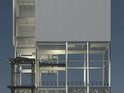 Industrial building 23zz36 3D model