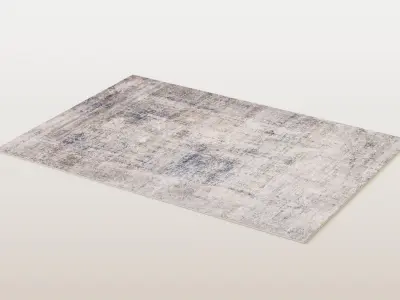 Low wool carpet 3D model
