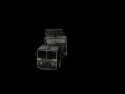 Vehicles GarbageTruck Destroy 3D model