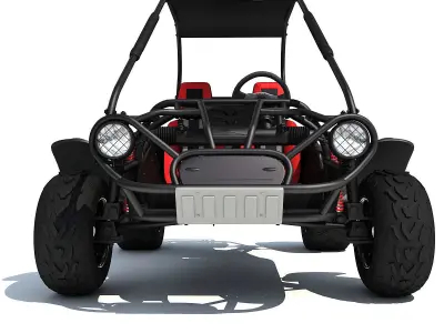 Red Seat Off Road Buggy HammerHead 3D model